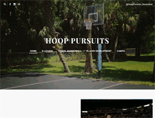 Tablet Screenshot of hoop-pursuits.com